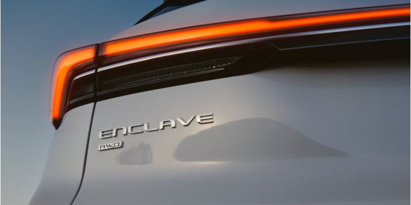 2026 Buick Enclave rear LED taillight design WI